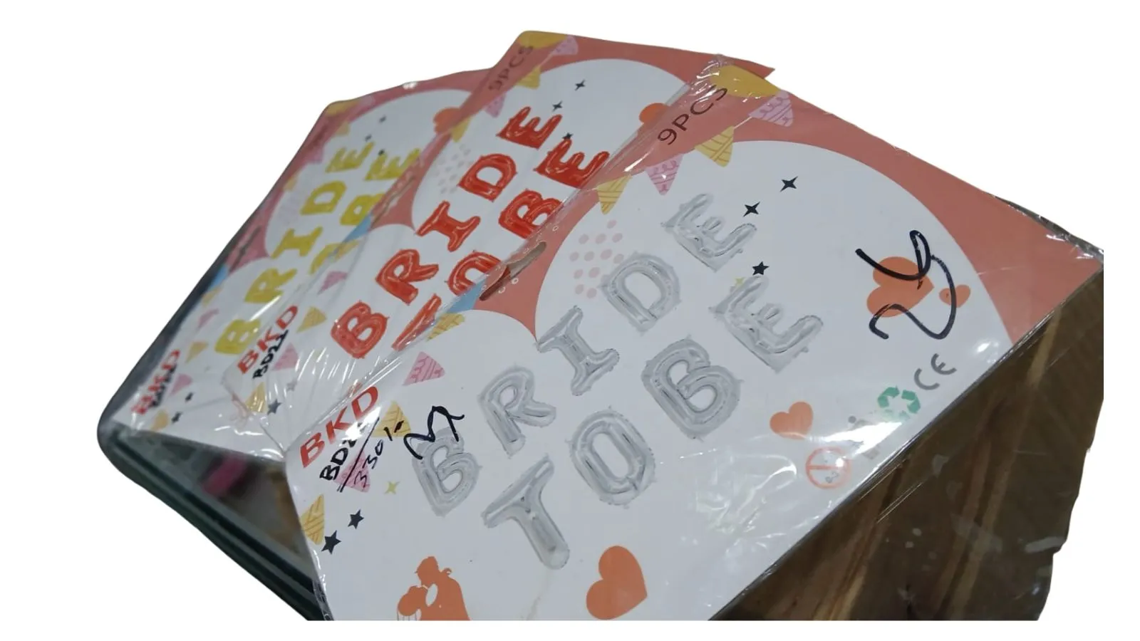 Birthday Celebration Foil Balloon Bride To Be Multi 9PCS