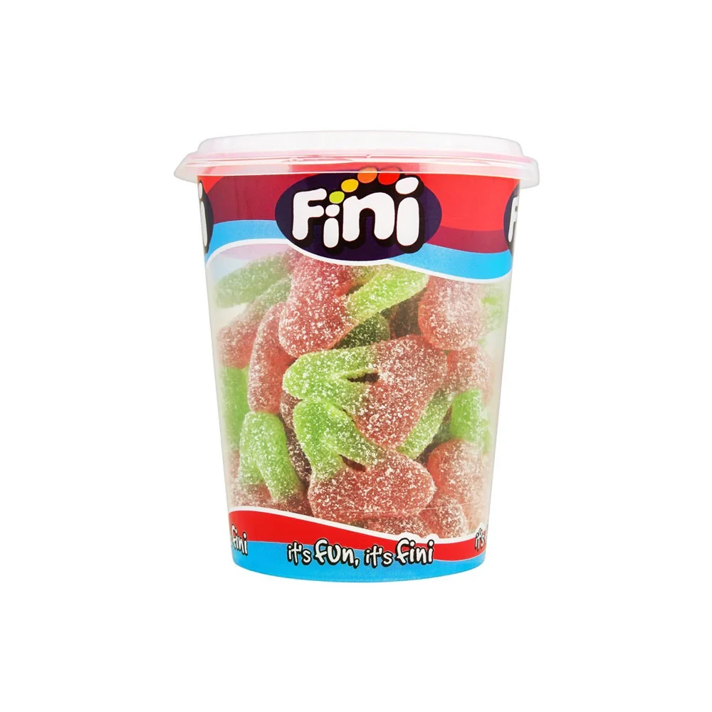 Fini Jelly Jar Sour Twin Cherries 185G