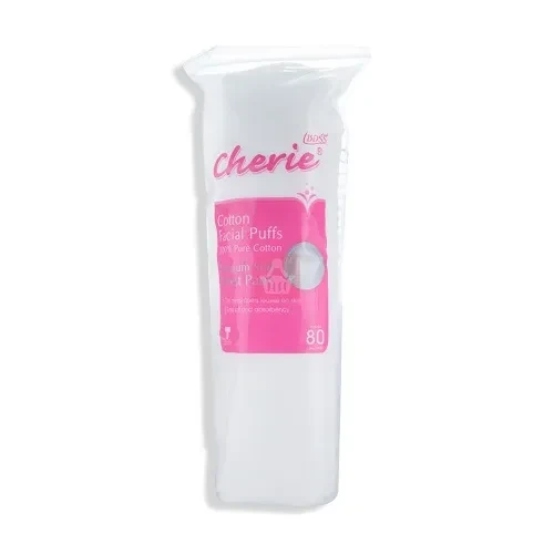Cherie Pure Cotton Pads Round 80Pcs