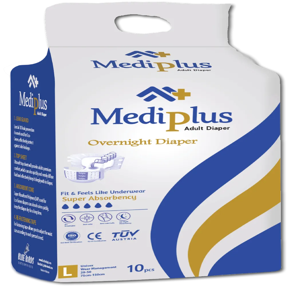 Mediplus Adult Diapers L 10 P