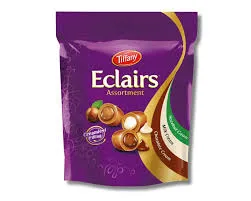 Tiffany Chocolate Packot Eclairs Milk 500g
