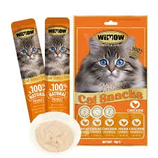 Wimow Cat Snacks Kitten And Adult Chicken 15G*5Pcs