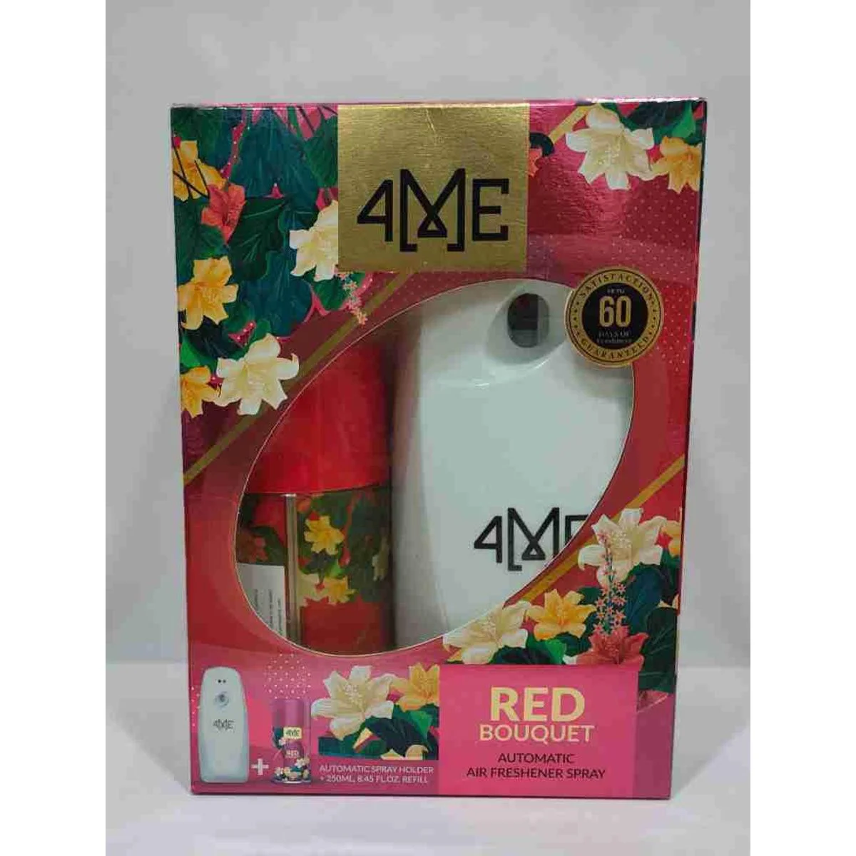 4me Freshener Auto Machine With Refill Red Bouquet