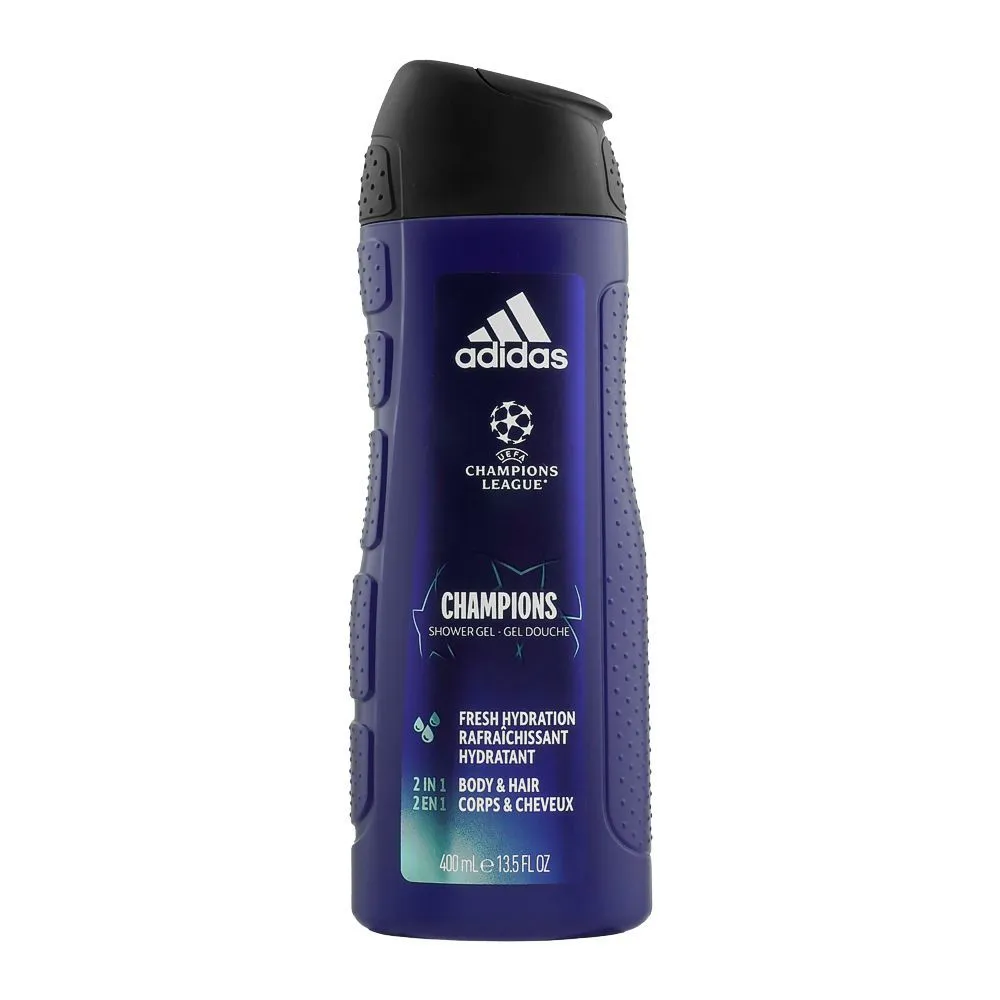 Adidas Body Wash 3In1 Champions League Fresh Hydrating 400ML