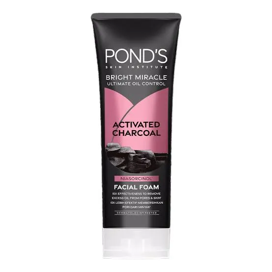 Ponds Face Wash Bright Miracle Activated Charcoal 100G