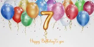 Birthday Celebration Number Foil 7