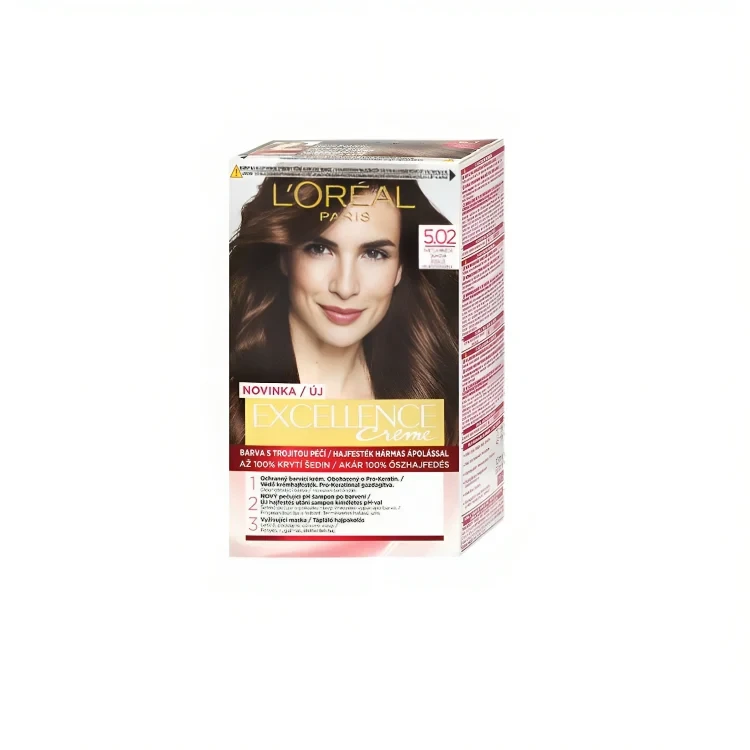 Loreal Excellence Hair Color 5.02 Light Brown Rainbow