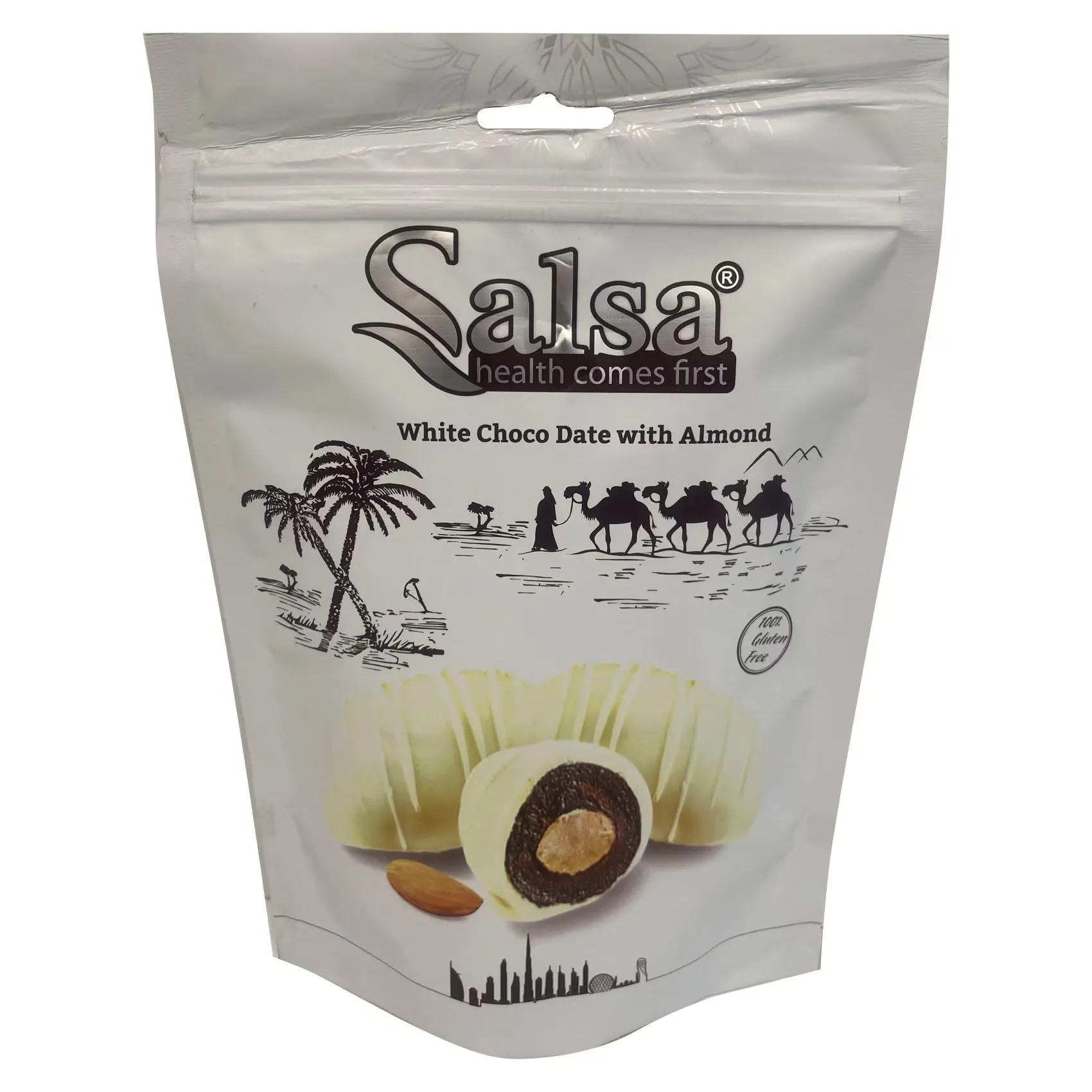 Salsa Dates With Almond And White Choco 250G