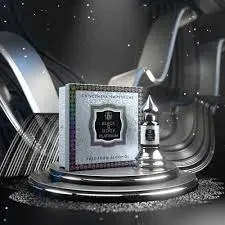 Musk Al Mahal Concentrated Perfume Oil Attar Black And Silver Platinum 12ML