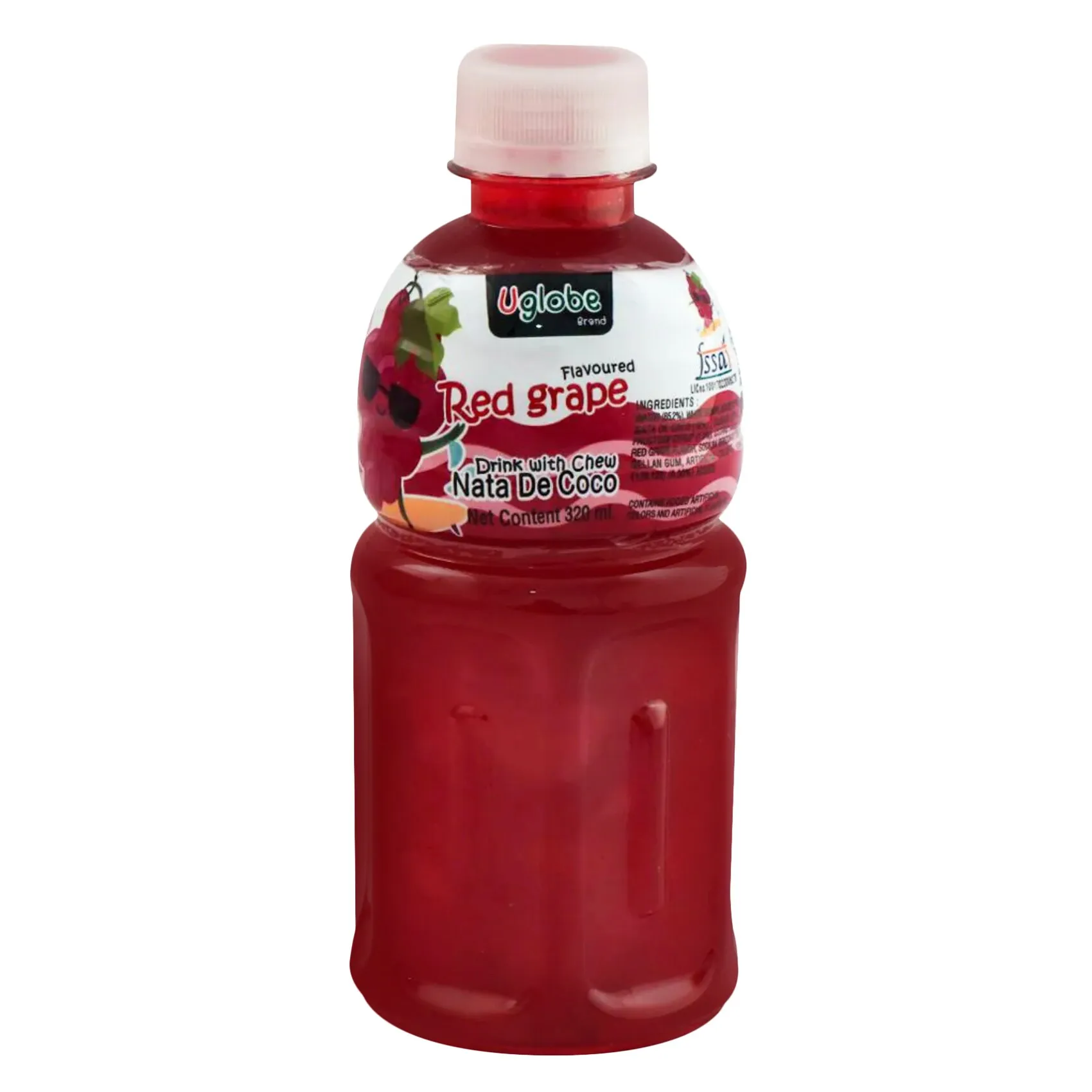 Uglobe Drink Nata De Coco Red Grape 320ML