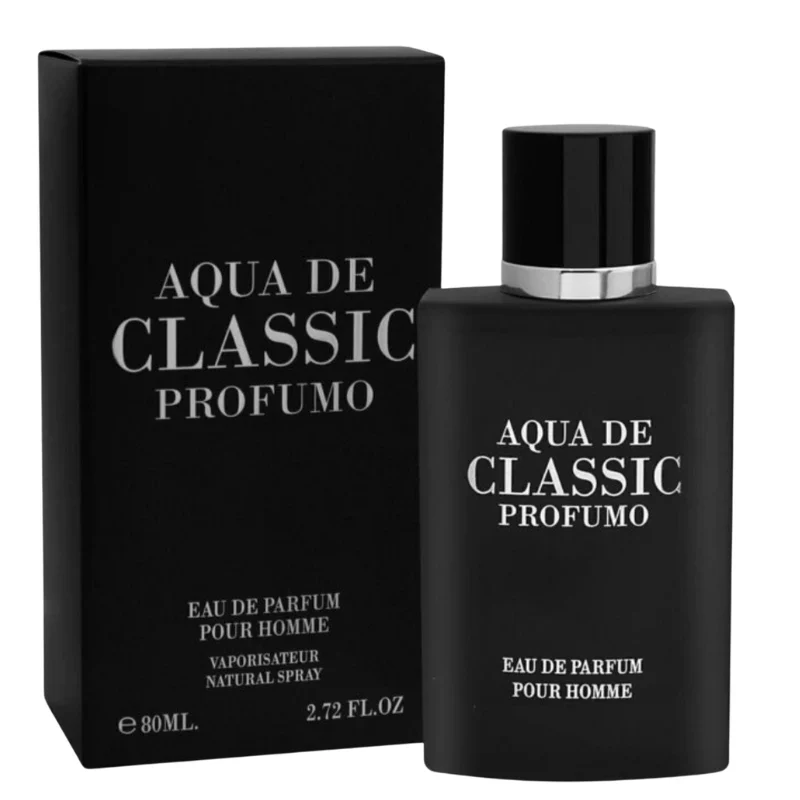 Fragrance World Eau De Parfum Aqua De Classic Profumo Pour Homme 80ML