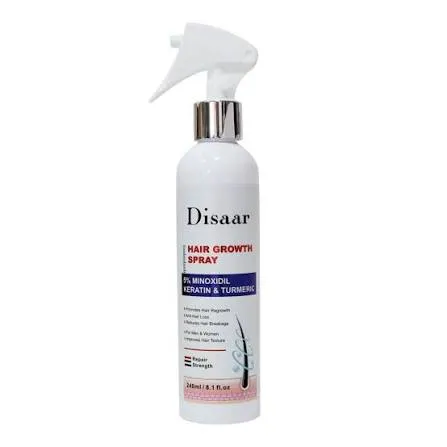 Disaar Hair Growth Spray 5% Minoxidil Keratin & Turmeric 240ML