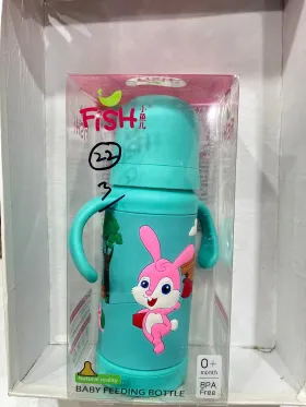 Fish Baby Feeder Glass Rubber Handle 8618 260ML