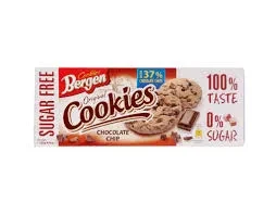 Bergens Cookies Chocolate chip 0% Sugar 135G