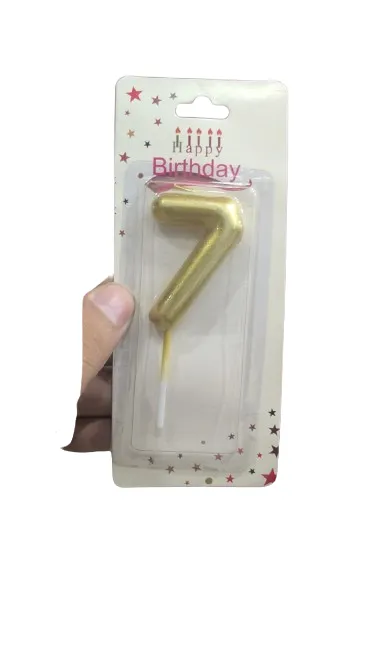 Birthday Celebration Number Candle 7