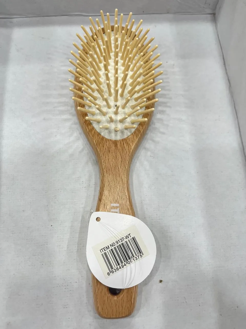 Wood Hair Brush 9137-WT
