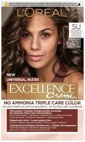 Loreal Excellence Hair Color 5U Light Brown No Ammonia