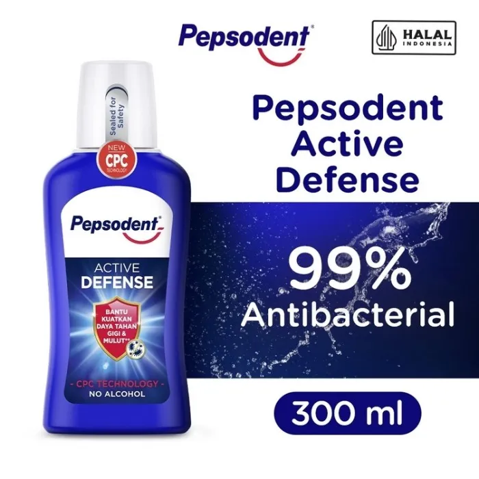 Pepsodent Mouth Wash Active Defence Blue 300ML