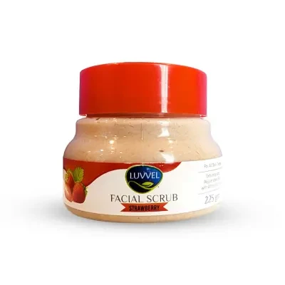 Luvvel Face Scrub Jar Strawberry 225G