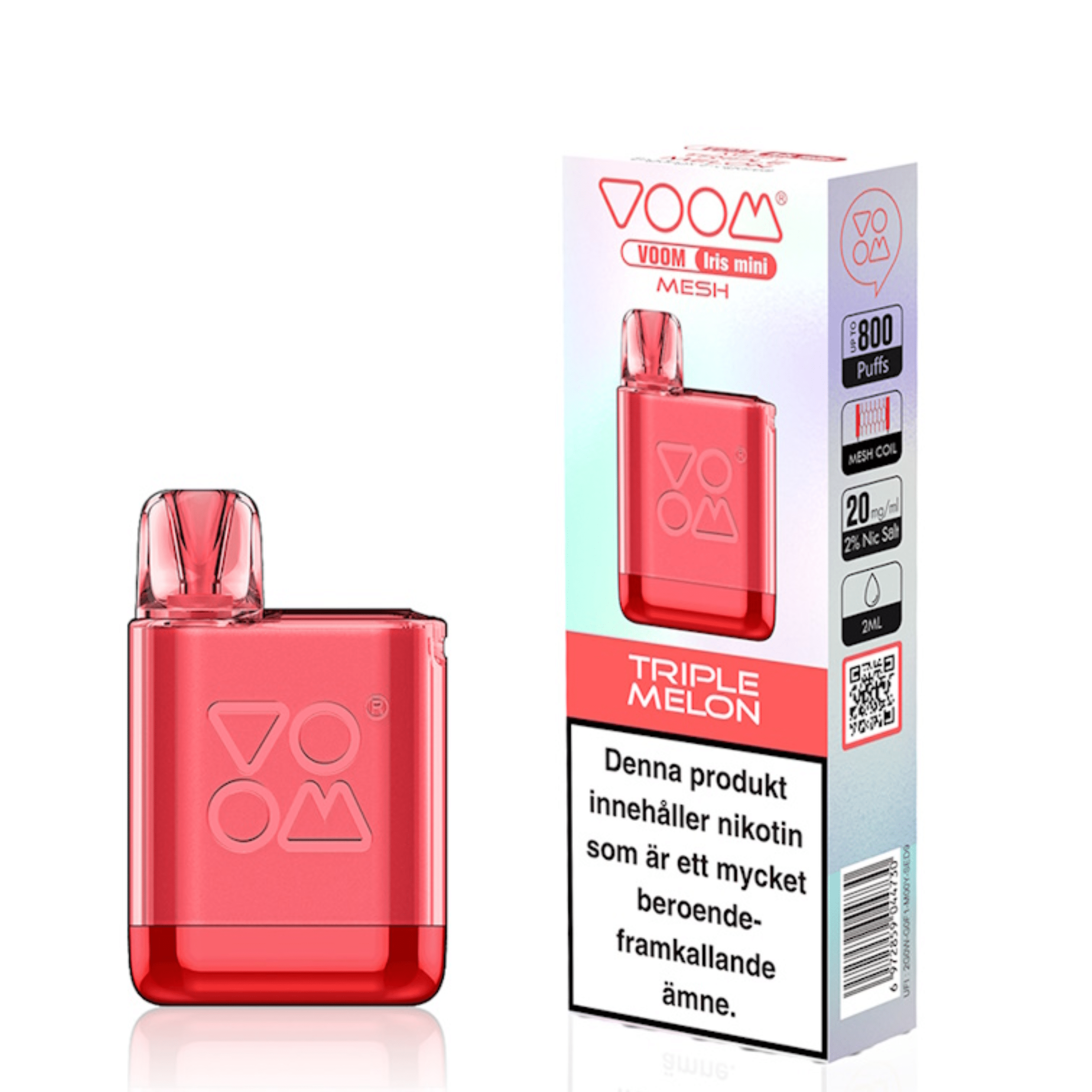 Voom Iris Mini Vape Pod Mesh Cherry Ice 600 Puffs