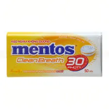 Mentos Candy Clean Breath Lemon 35G