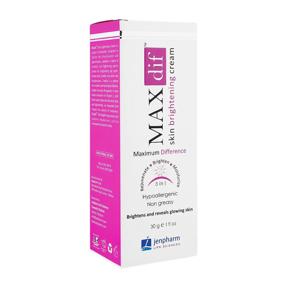 Jenpharm Cream Maxdif Skin Brightening 30G