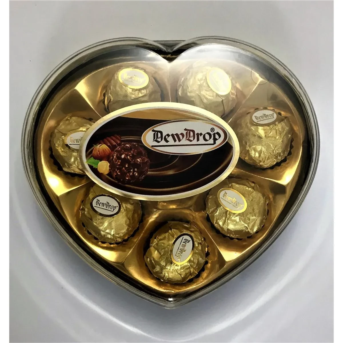Dewdrop Chocolate T8 Heart Silver