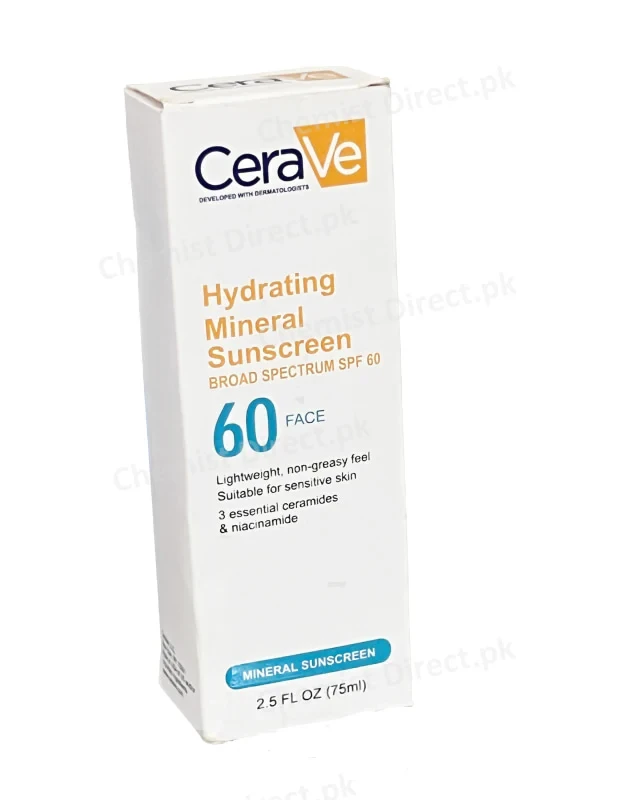 Cerave Sunscreen Ch Spf60 Hydrating Mineral 75ML