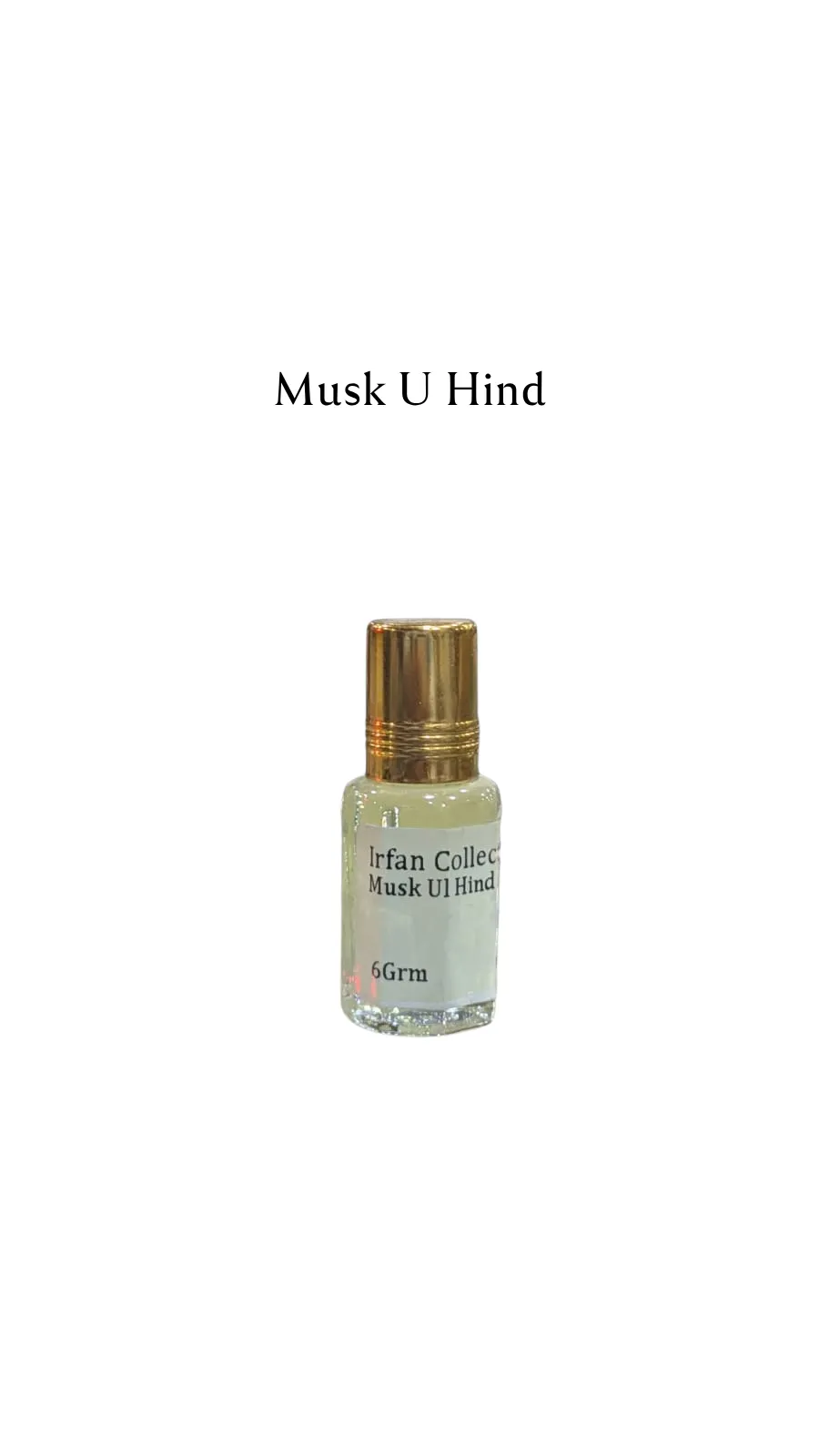 Concentrated Perfume Oil Attar Musk U Hind Exp Oriental Arabic-F Charabot 6ML