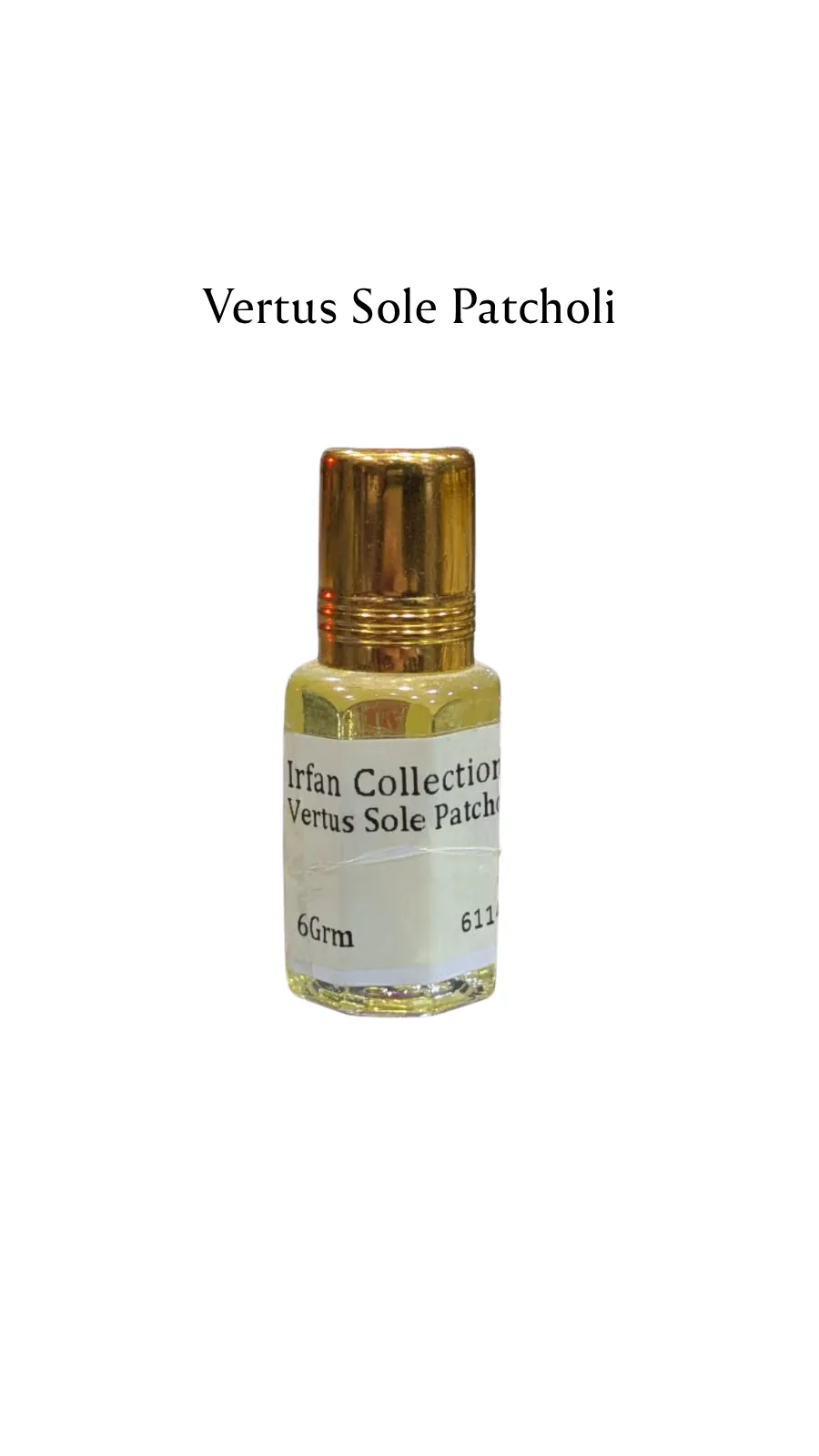 Concentrated Perfume Oil Attar Vertus Sole Patcholi French Vertus Expressions 6ML