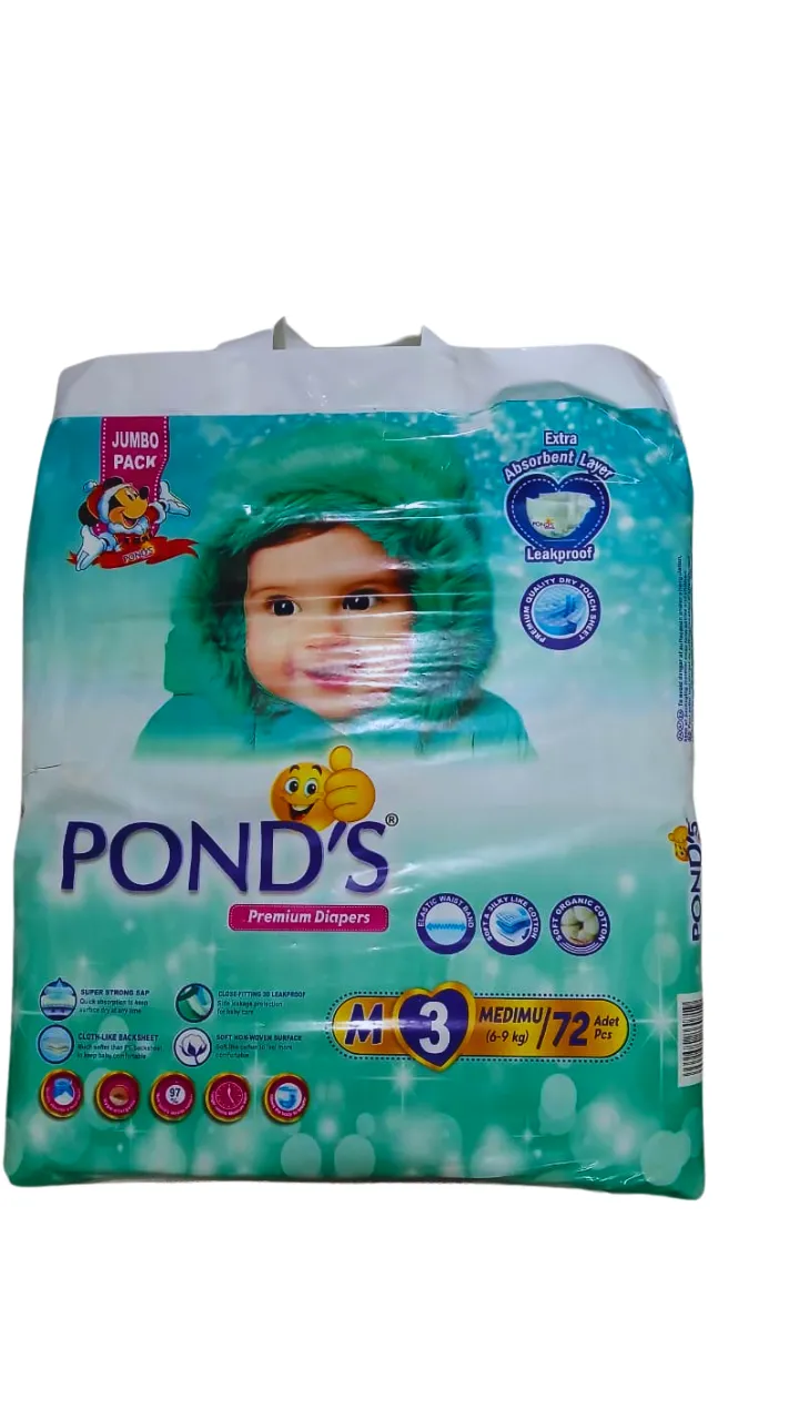 Pond's Baby Diapers 3 M 72P