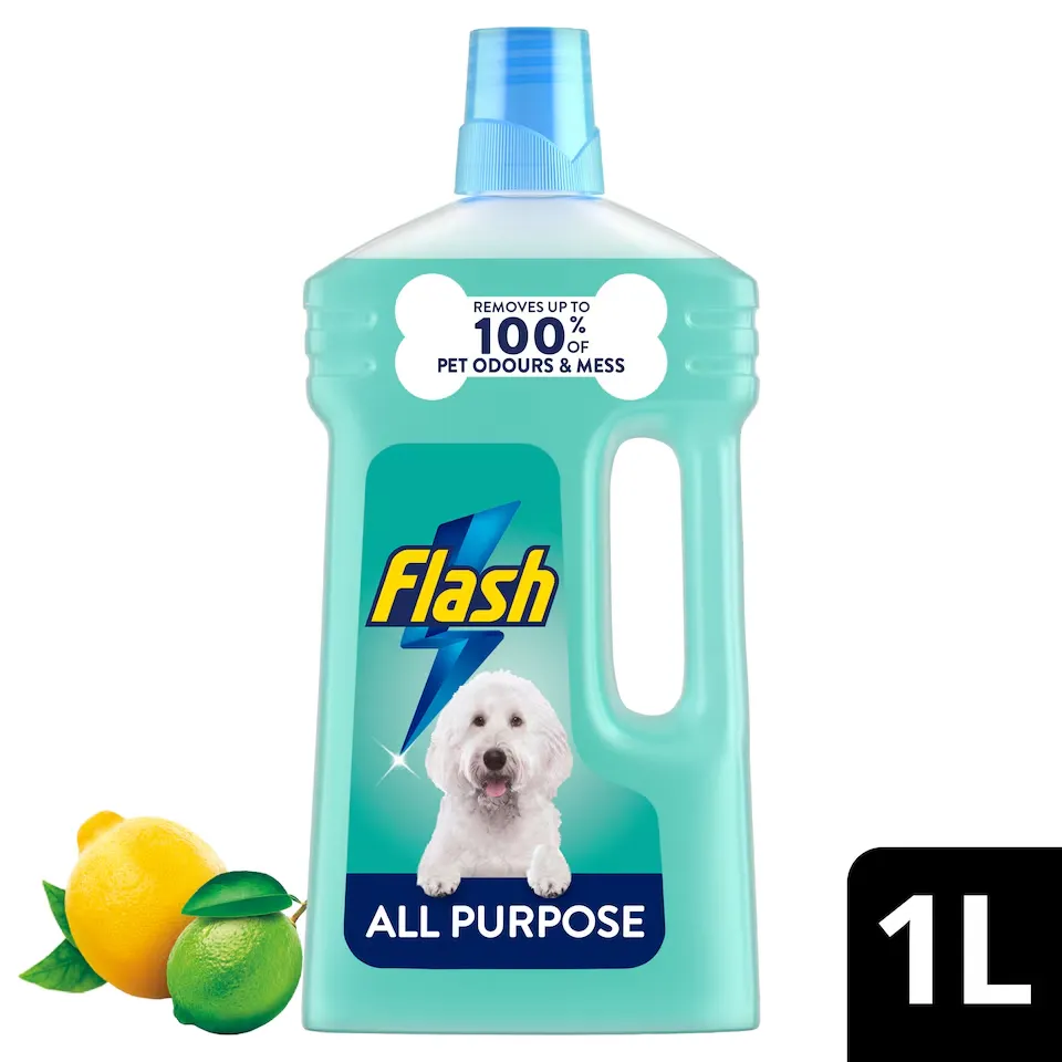 Flash All Purpose Pet Odor Cleaner Citrus Scent 1L