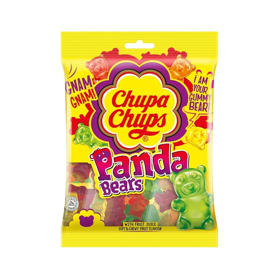 Chupa Chups Jelly Pouch Panda Bears 160G