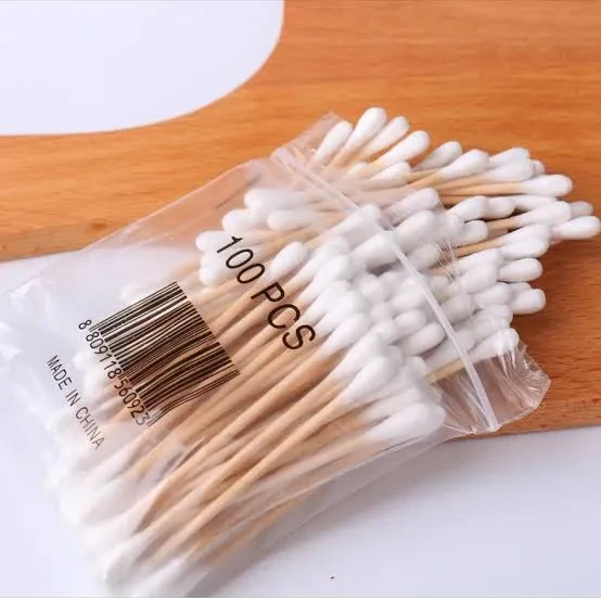 Cotton Buds Wooden Wt100Ppdn 100Pcs