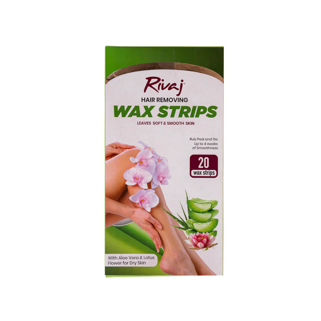 Rivaj Wax Strips 20P Body Aloevera