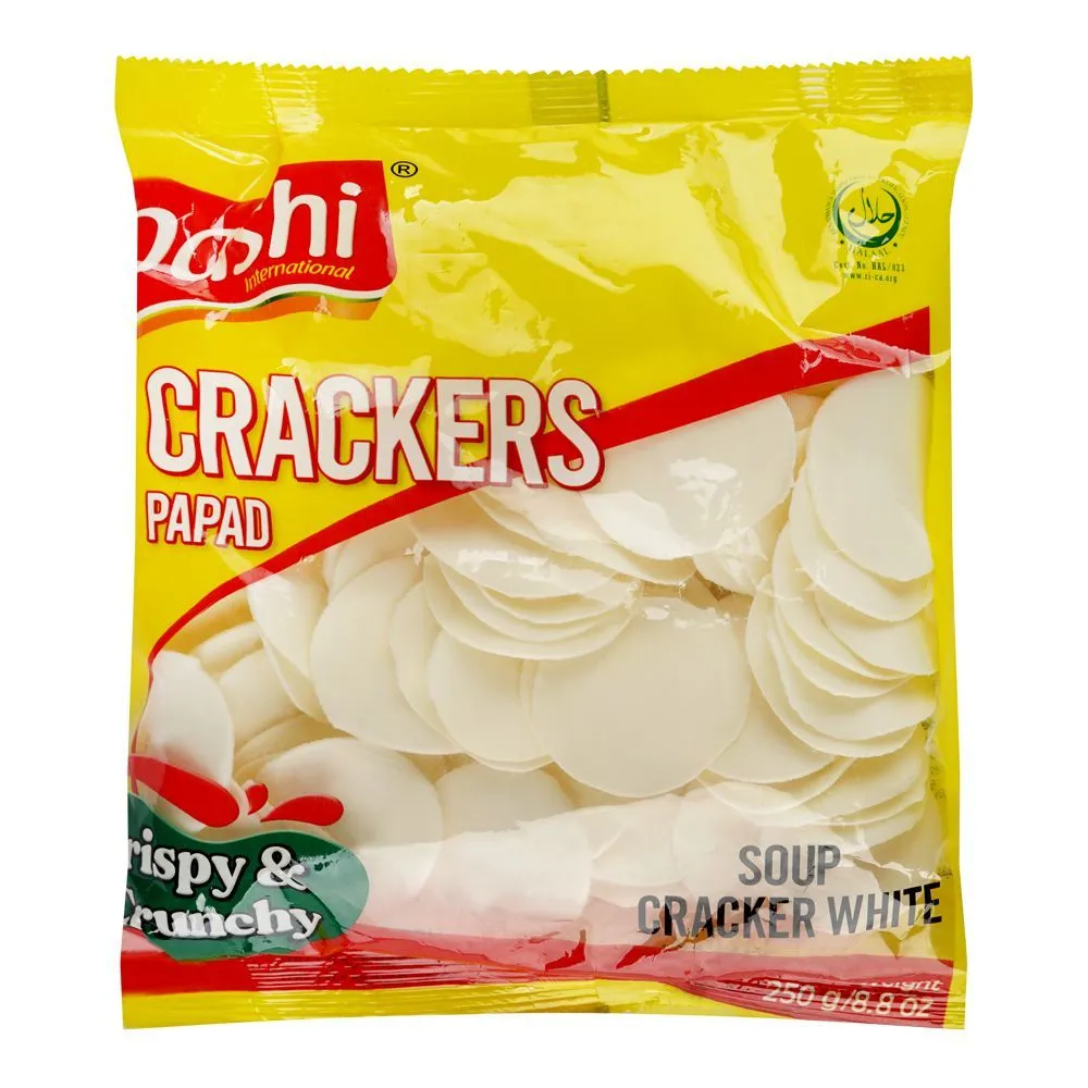 Dashi Crackers Papad Soup Crackers White 250G