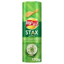 Lays Stax Sour Cream And Onion 170G