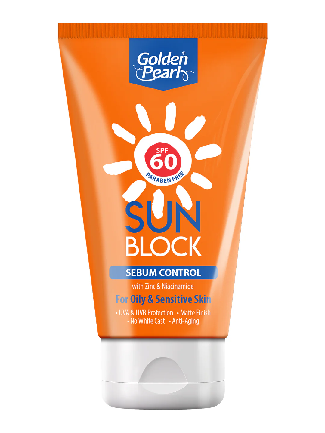 Golden Pearl Sunblock SPF60 Sebum Control Pk 120ML