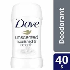 Dove Deodorant Stick Unscented Nourished And Smooth 40G