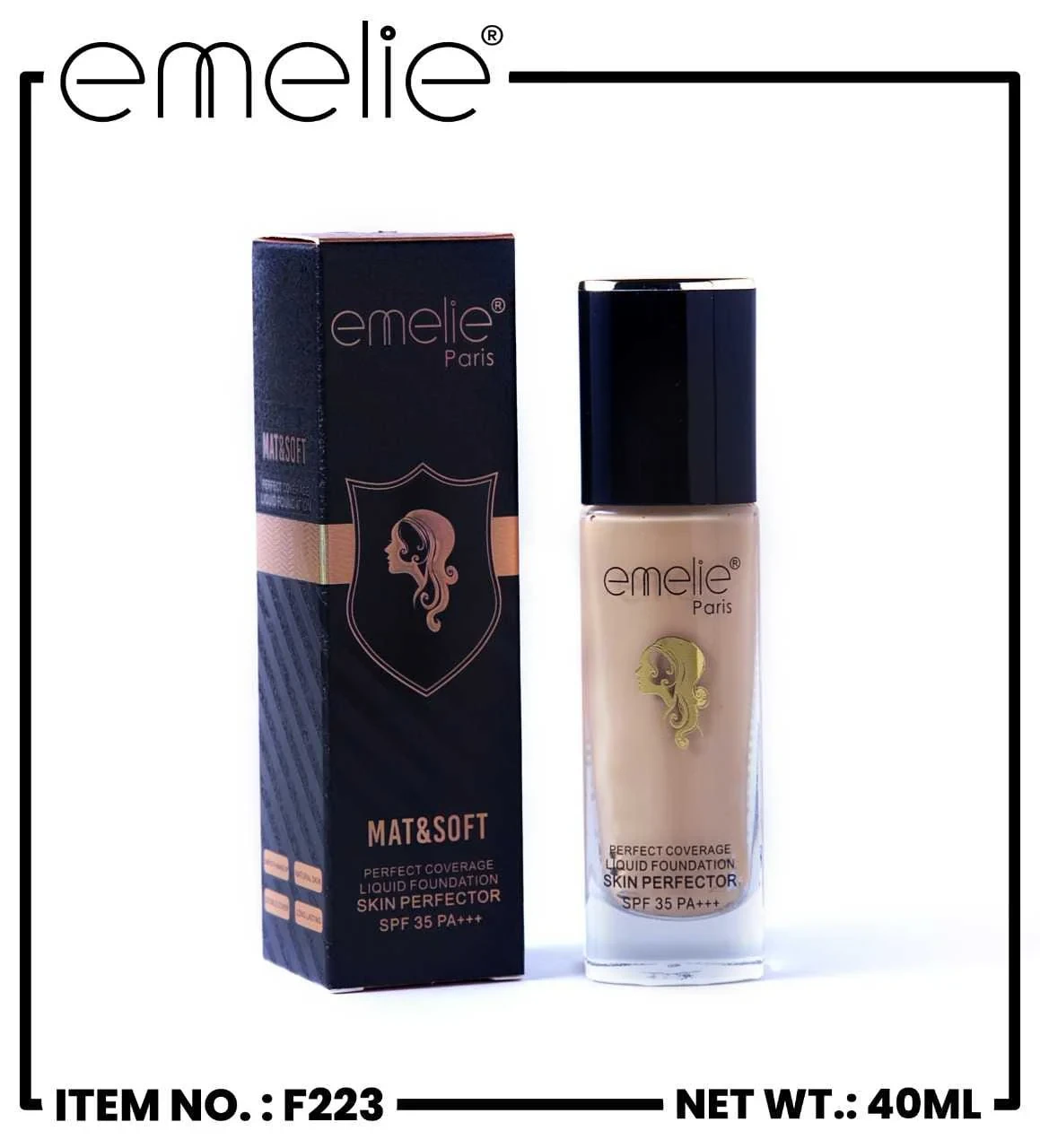 Emelie Foundation Mat And Soft 30ML