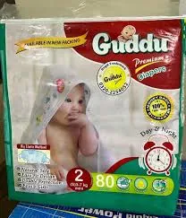 Guddu Diapers 2-S 80P