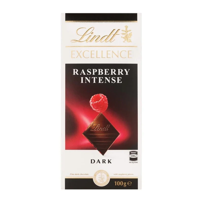 Lindt Chocolate Excellence Raspberry 100G