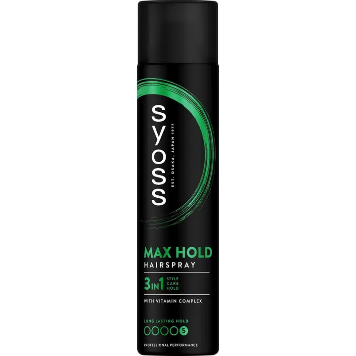Syoss Max Hold Hair Spray 3 In 1 400ML