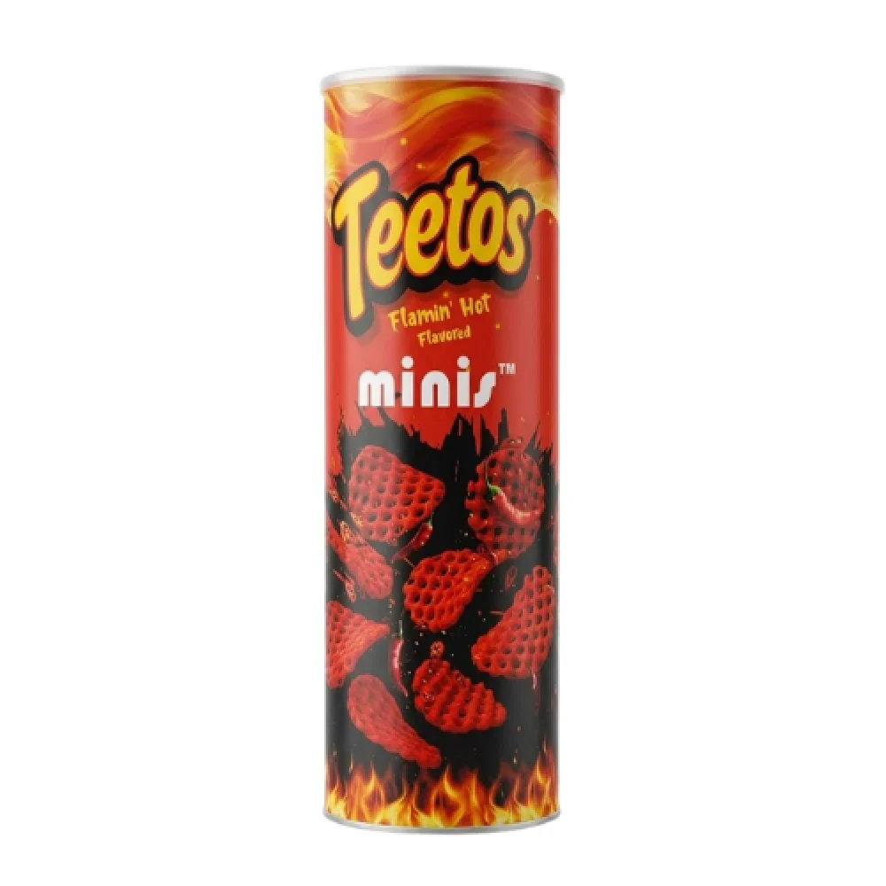 Teetos Minis Flamin Hot Flavored 90G