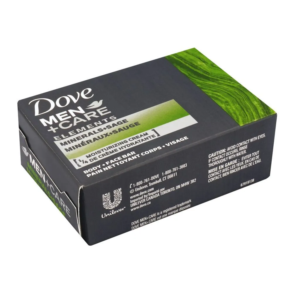 Dove Soap Usa Men Care Minerals+Sage 3 IN 1 106G