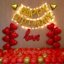 Birthday Celebration Led Heart Dil