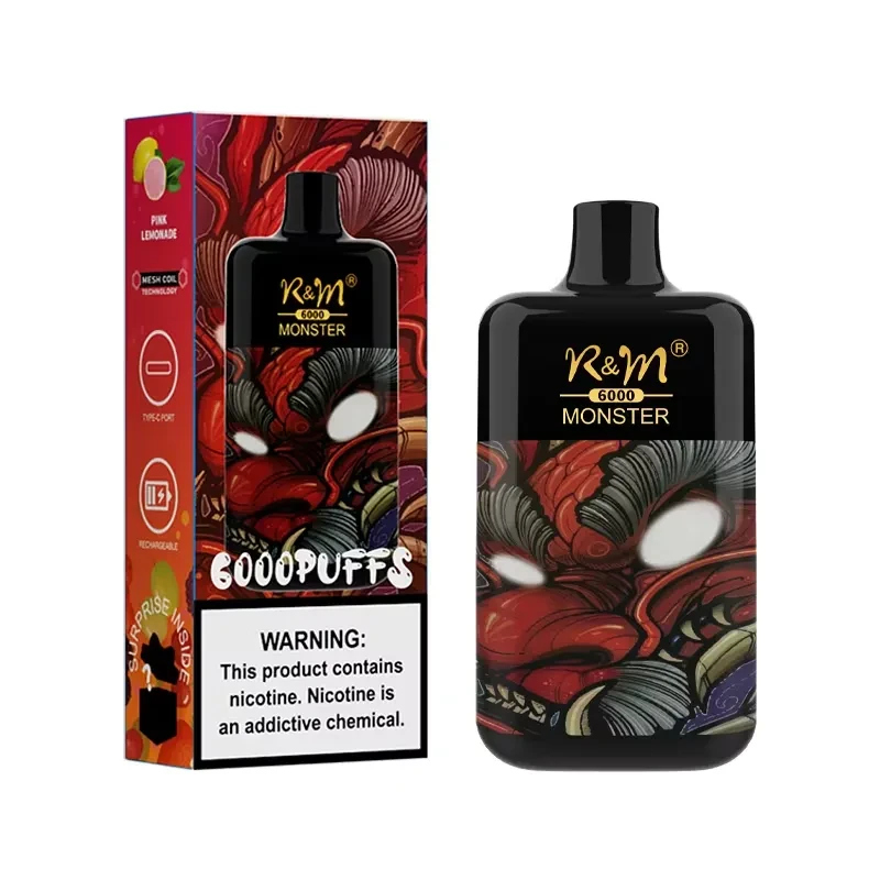 R And M Monster Disposeable Vape 6000Puffs