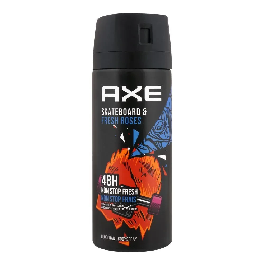 Axe Deodorant Body Spray Skateboard Fresh Rose 150ML