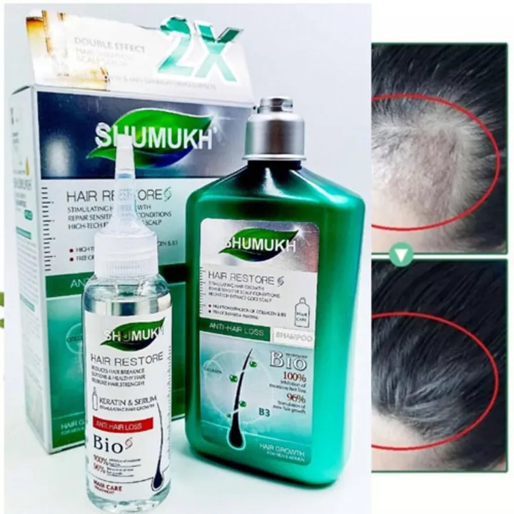 Shumukh Shampoo 400GM + Youth Green Serum 100ML