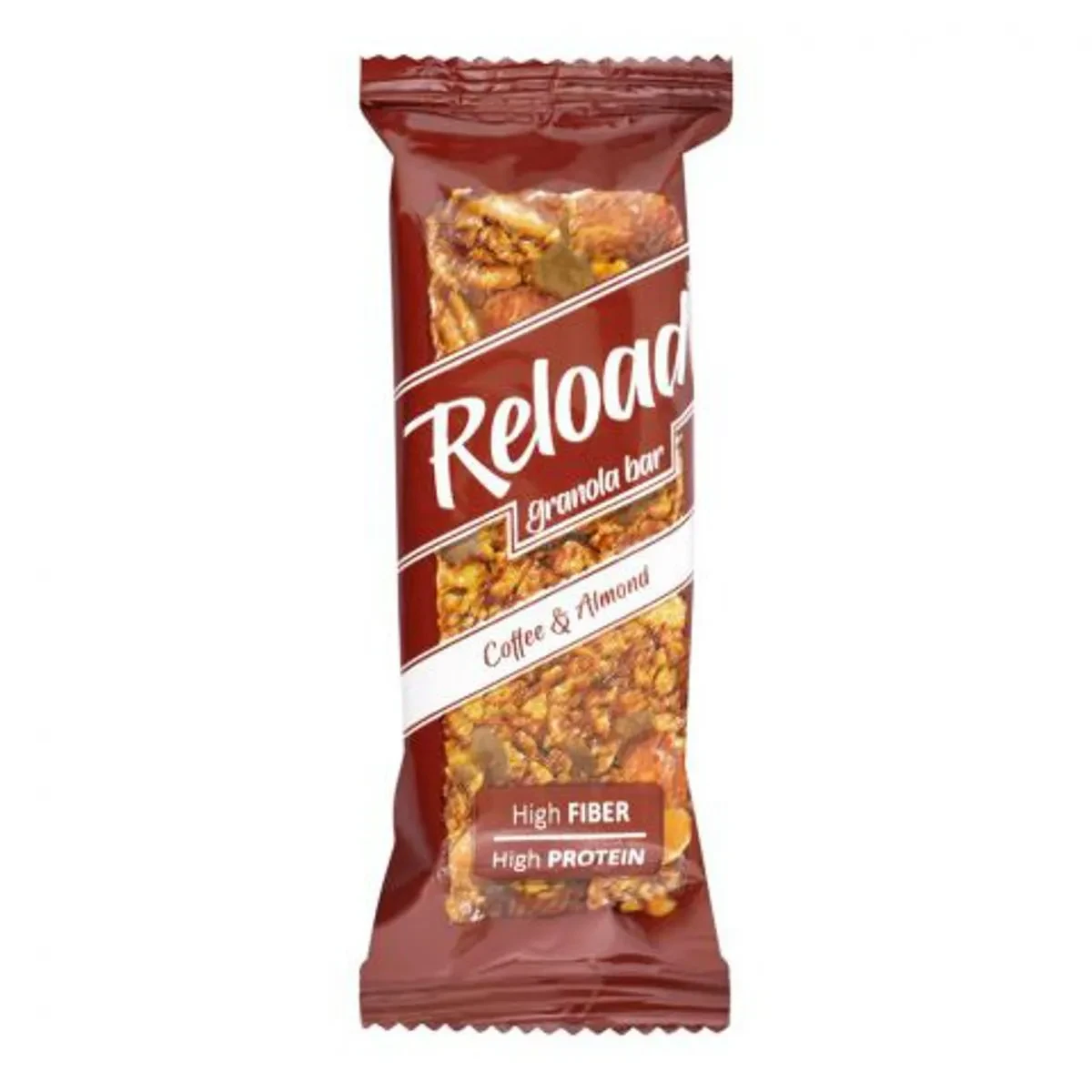 Reload Granola Bar Chocolate High Fiber High Protein Coffee And Almond 40G